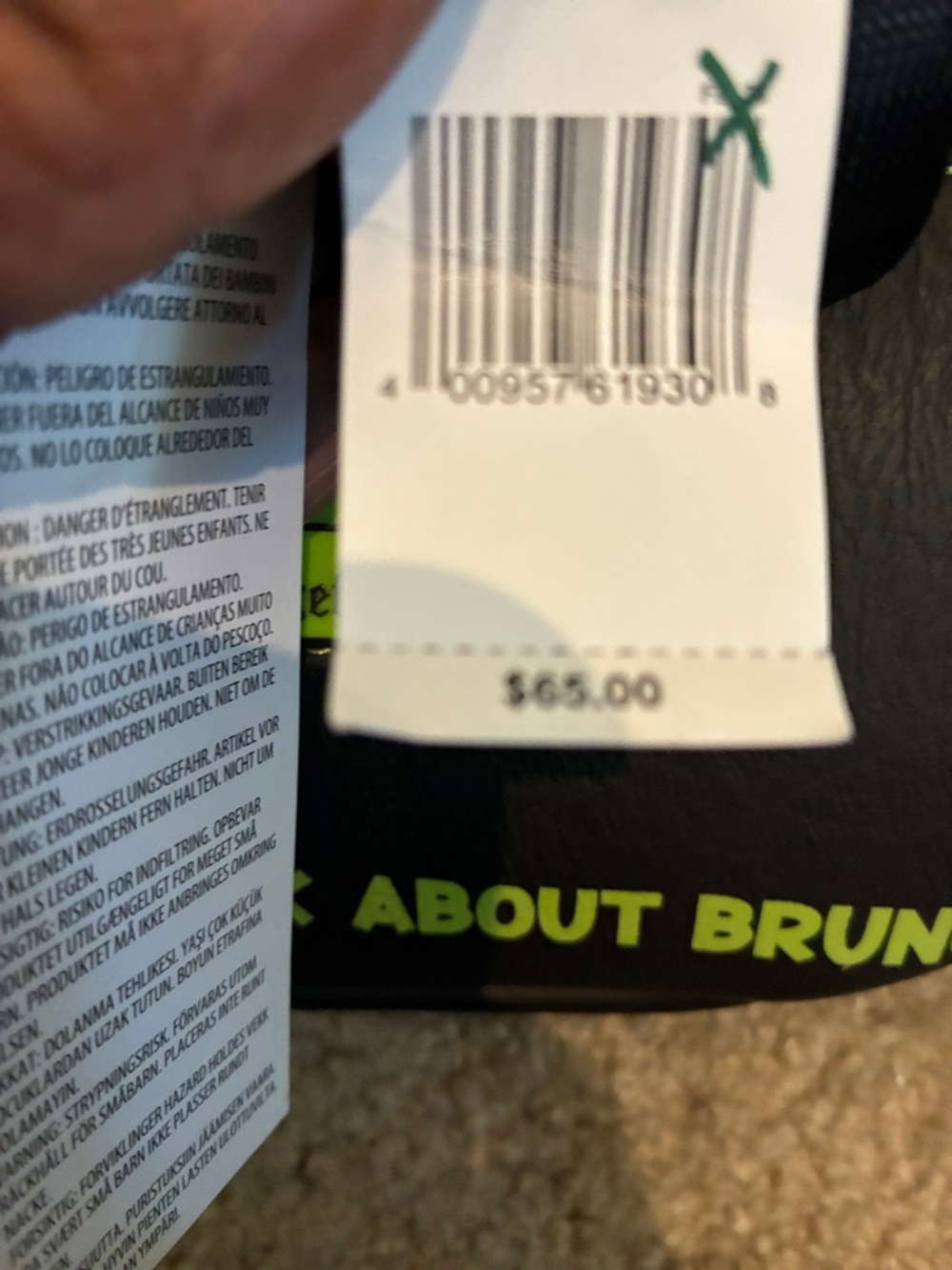 Bruno Disney park lounge fly Glow-In-The-Dark Waist Bag - Picture 8 of 8